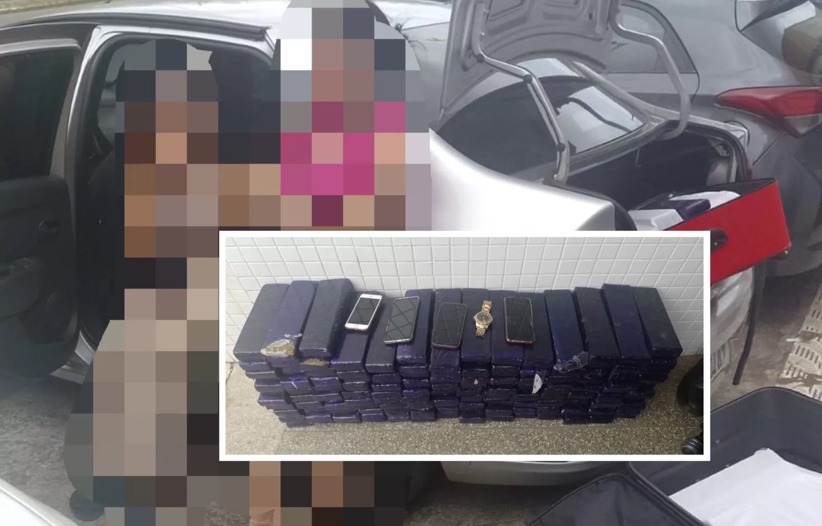 Capa: BAQUE PESADO NO TRÁFICO: 140 quilos de maconha que seriam entregues em Sussuarana interceptados pelo Águia