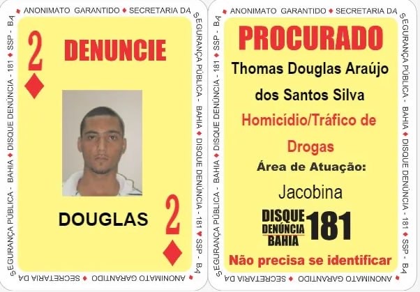 Capa: FICCO, PM e PC localizam 2 de Ouros do Baralho do Crime da SSP