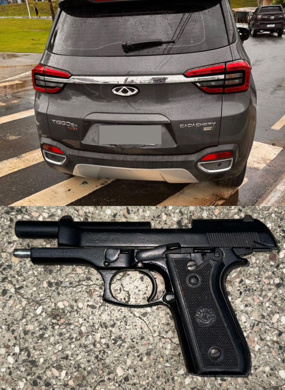 Capa: PM apreende arma e recupera carro com restrição de roubo em Amaralina