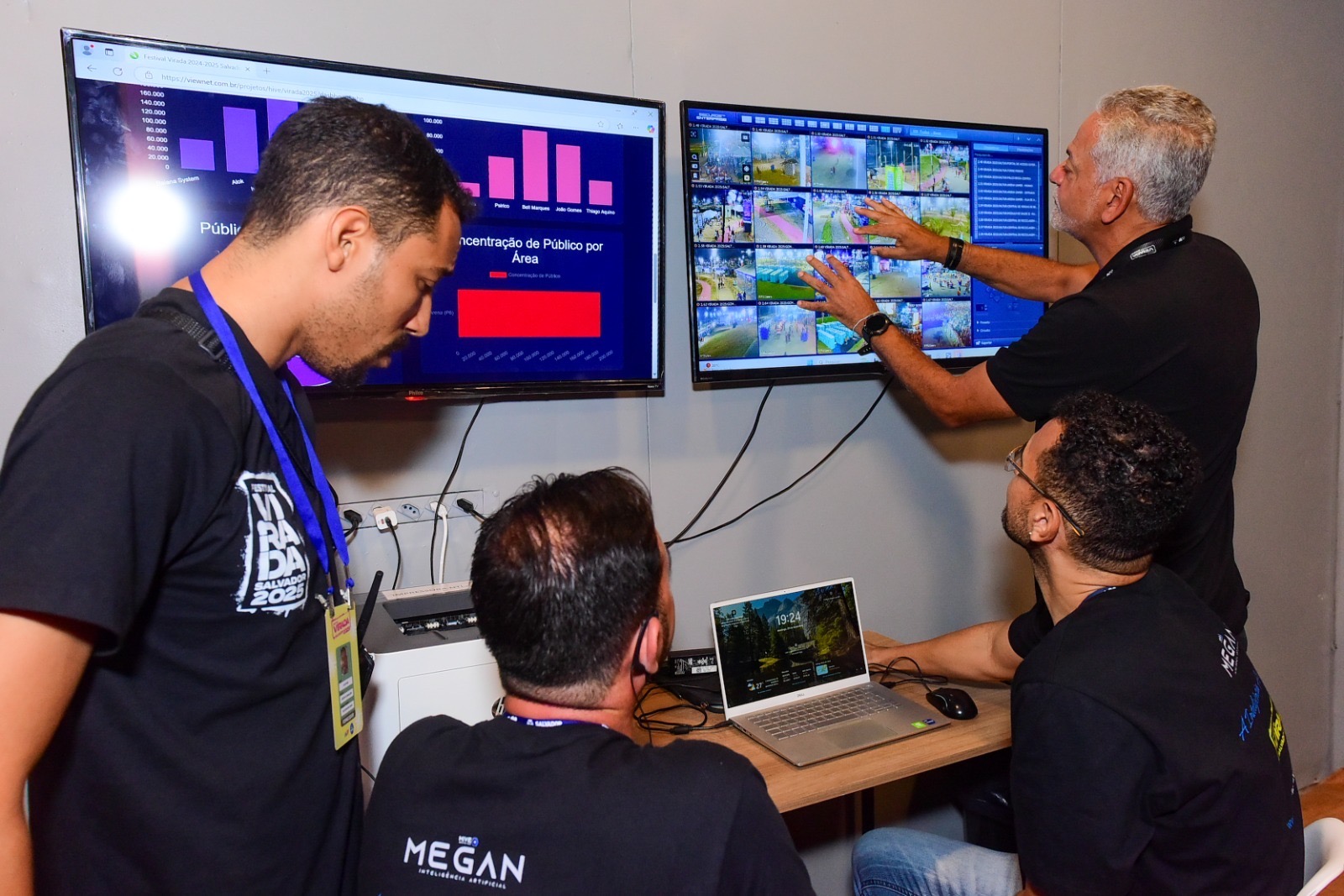 Capa: Inteligência Artificial Megan faz contagem de público do Festival Virada Salvador 2025