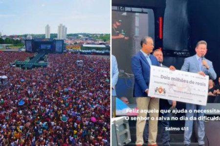 Capa: Bispo Leonardo doa R$ 2 milhões ao Hospital Santa Izabel, em Salvador