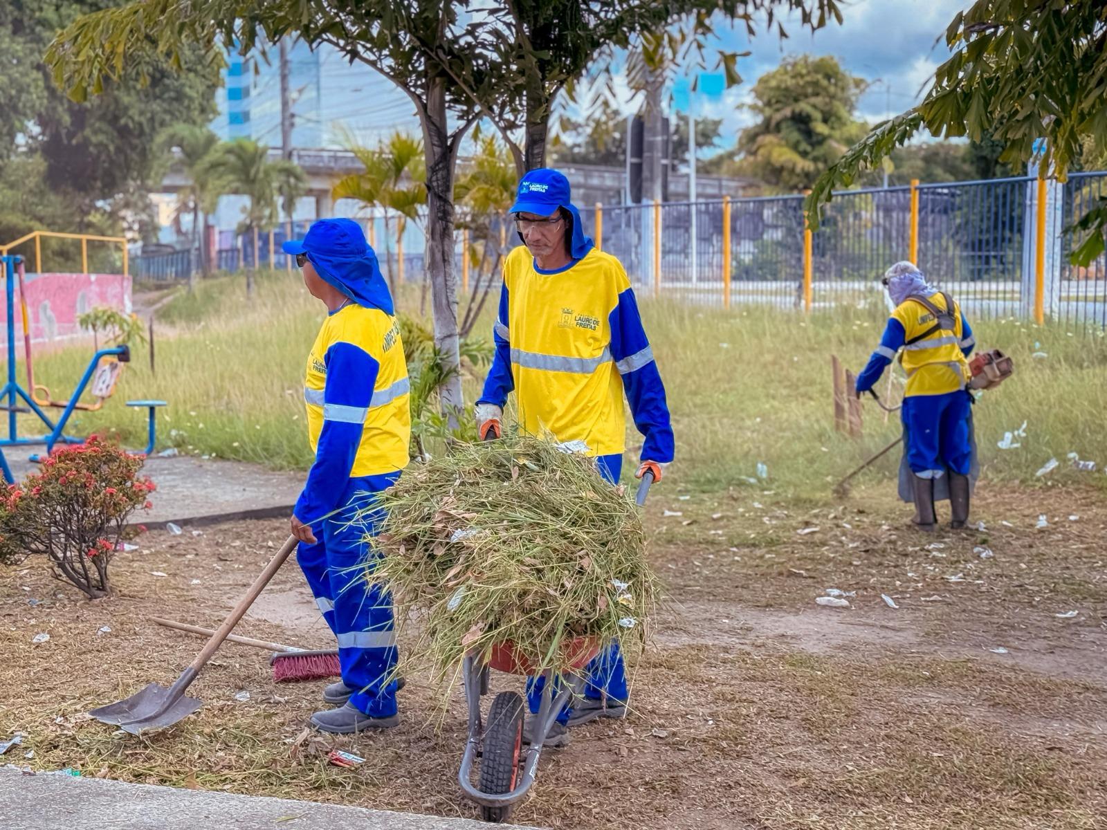 Capa: LAURO: Prefeitura realiza mutirão de limpeza em equipamentos públicos nesta sexta-feira (14)
