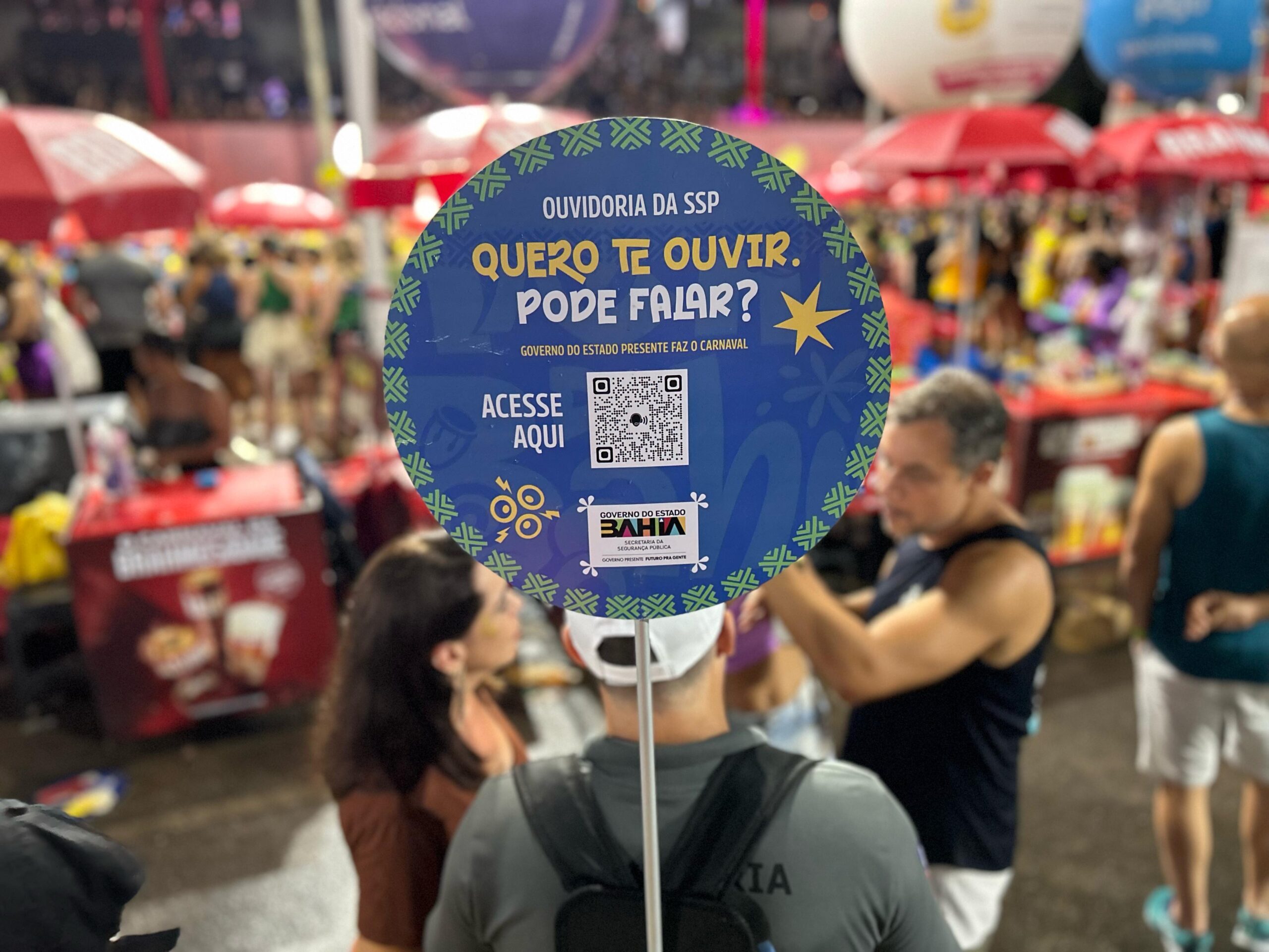 Capa: Ouvidoria Itinerante da SSP realiza pesquisas durante Carnaval 2025