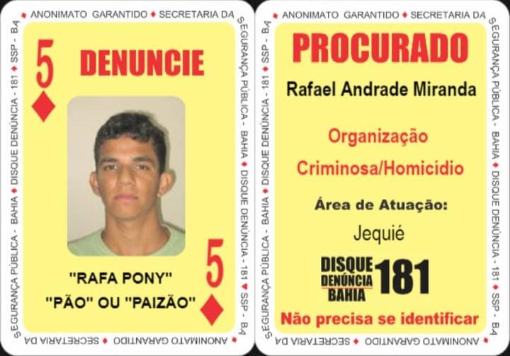 Capa: BAFARAM PÃO EM SP: traficante baiano 5 de Ouros do Baralho do Crime é capturado após ação de inteligência