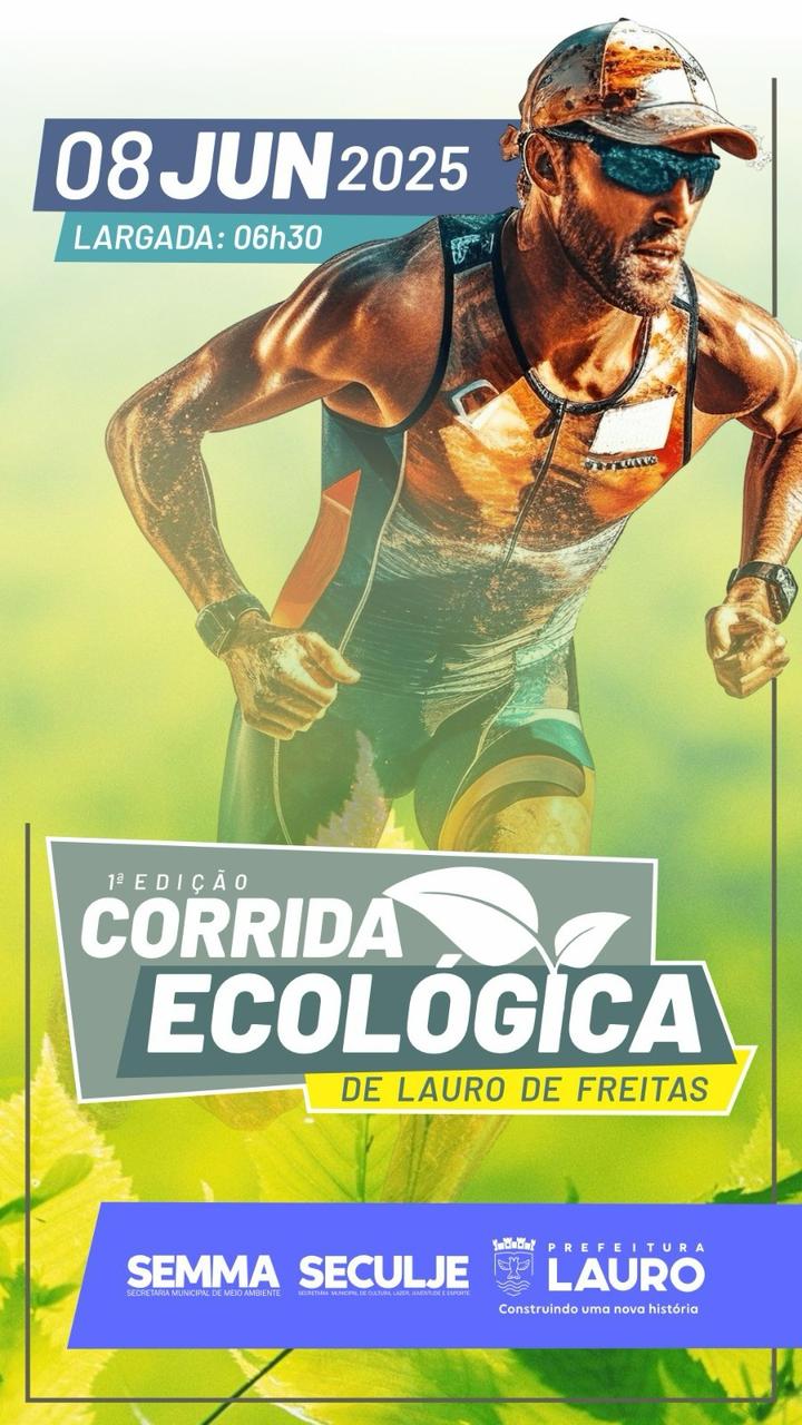 Capa: 1ª edição da Corrida Ecológica de Lauro de Freitas está com inscrições abertas