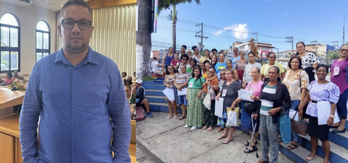 Capa: LAURO: superintendente de Atenção Básica, Aderbal Teles, acompanha rastreamento do câncer de mama com acolhimento às mulheres