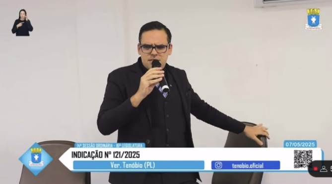 Capa: BASE OU OPOSIÇÃO? Vereador Tenóbio cobra transparência da gestão Débora Regis e levanta questionamentos